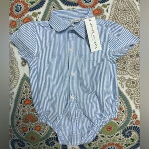 NWT Janie and Jack boys seersucker bubble